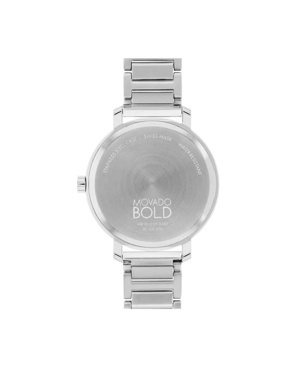 Movado Bold Evolution 2.0 Womens Watch with Light Blue Dial and Stainless Steel Bracelet (quartz movement)