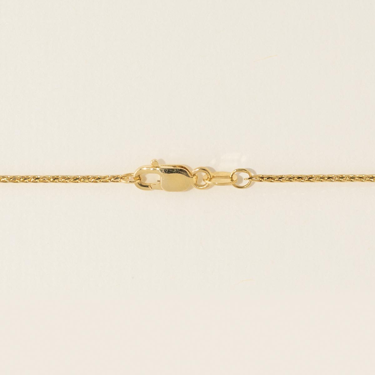 Diamond Cut Wheat Chain in 14kt Yellow Gold (24 inches and 1mm wide)