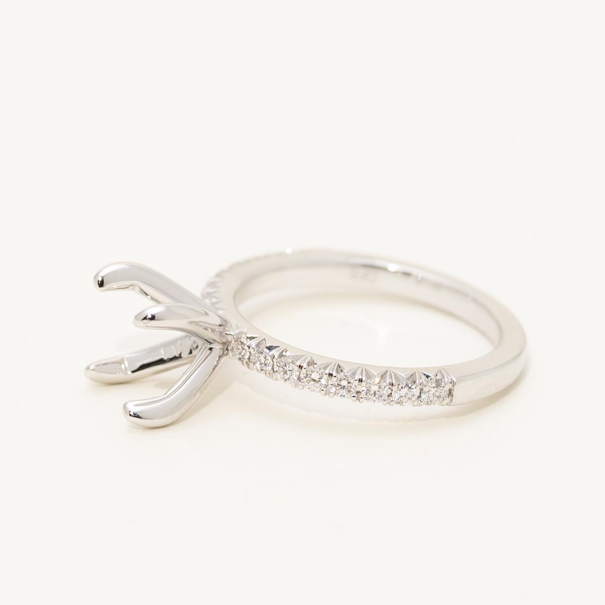 Diamond Engagement Ring Setting in 14kt White Gold (1/3ct tw)