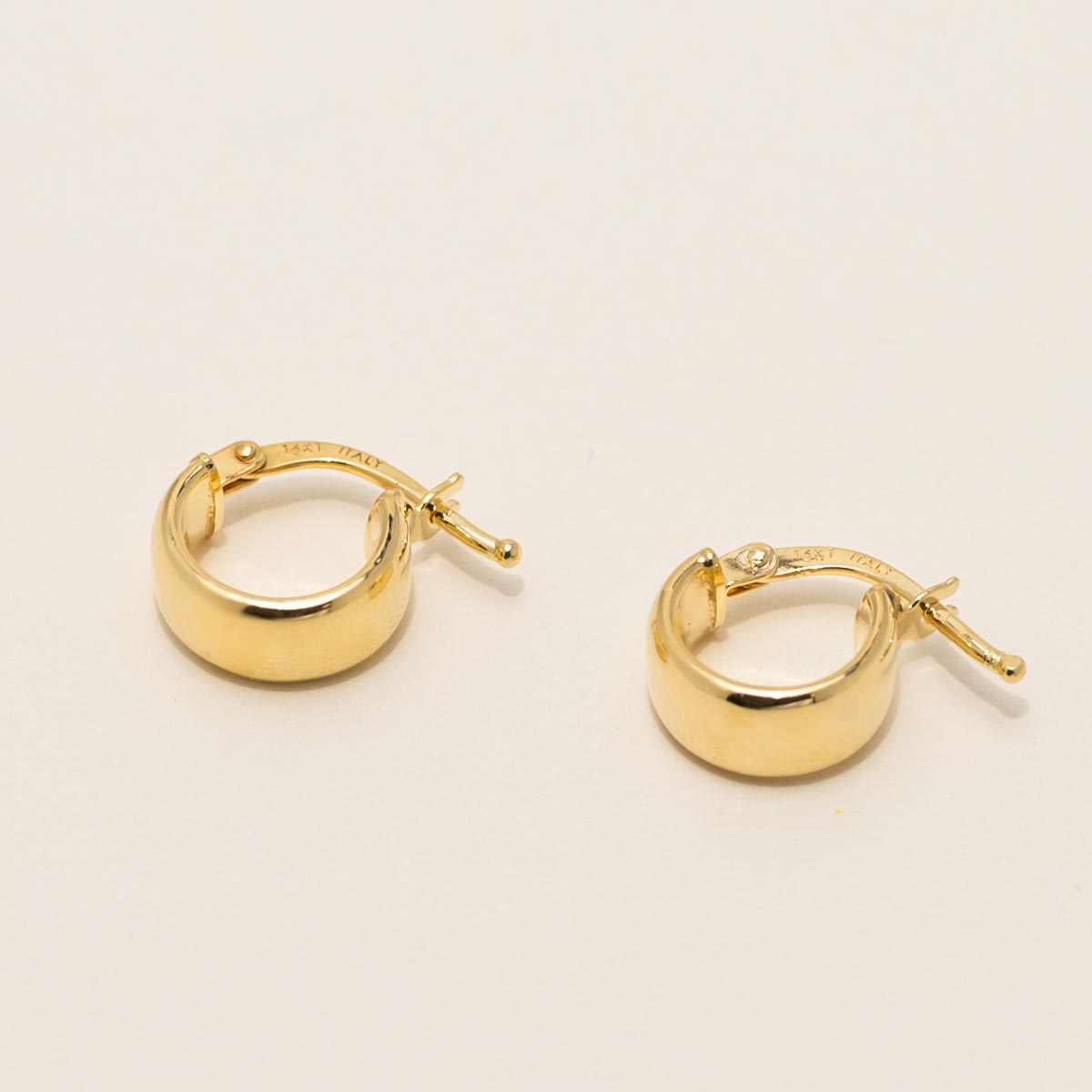 Mini Huggie Hoop Earrings in 14kt Yellow Gold