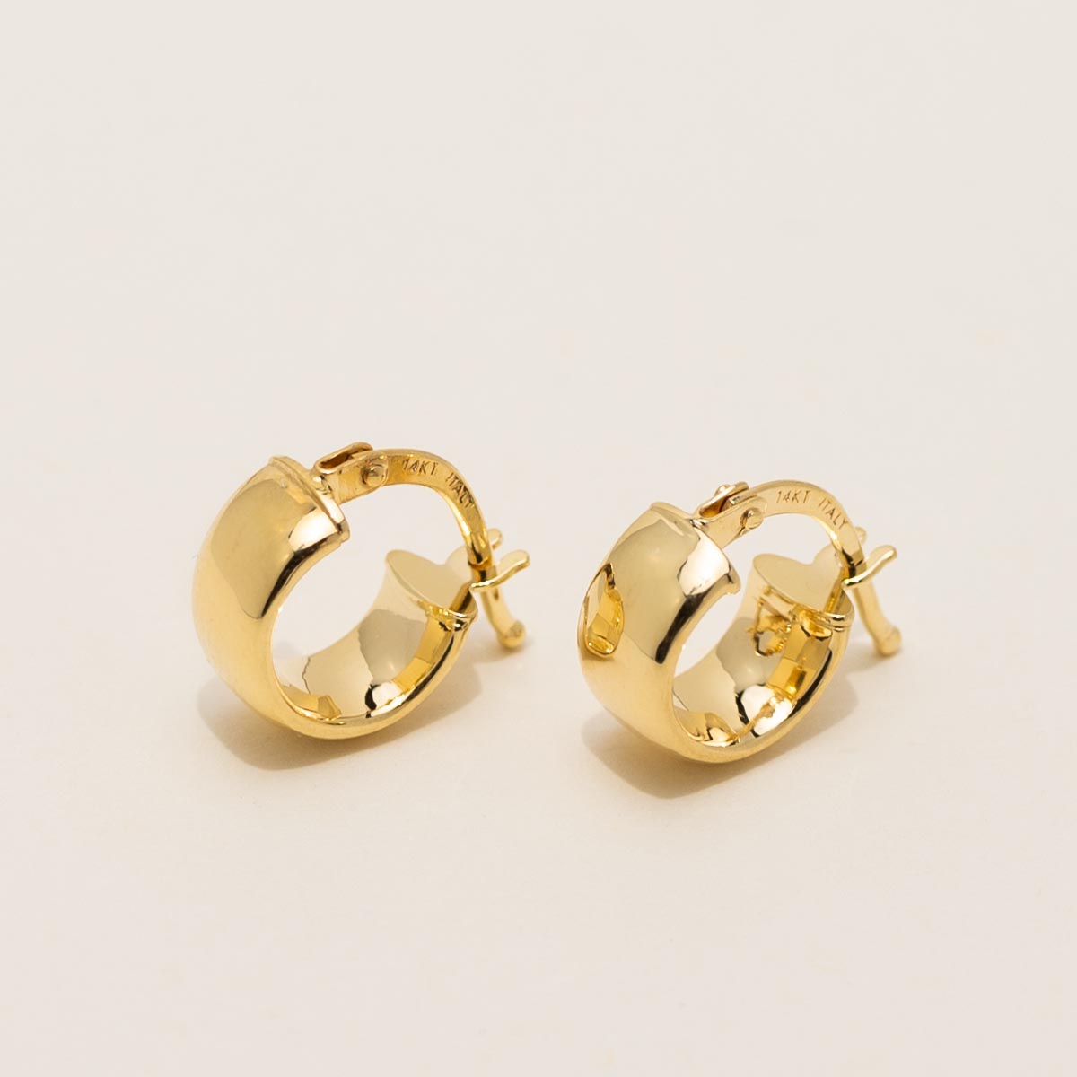 Mini Huggie Hoop Earrings in 14kt Yellow Gold