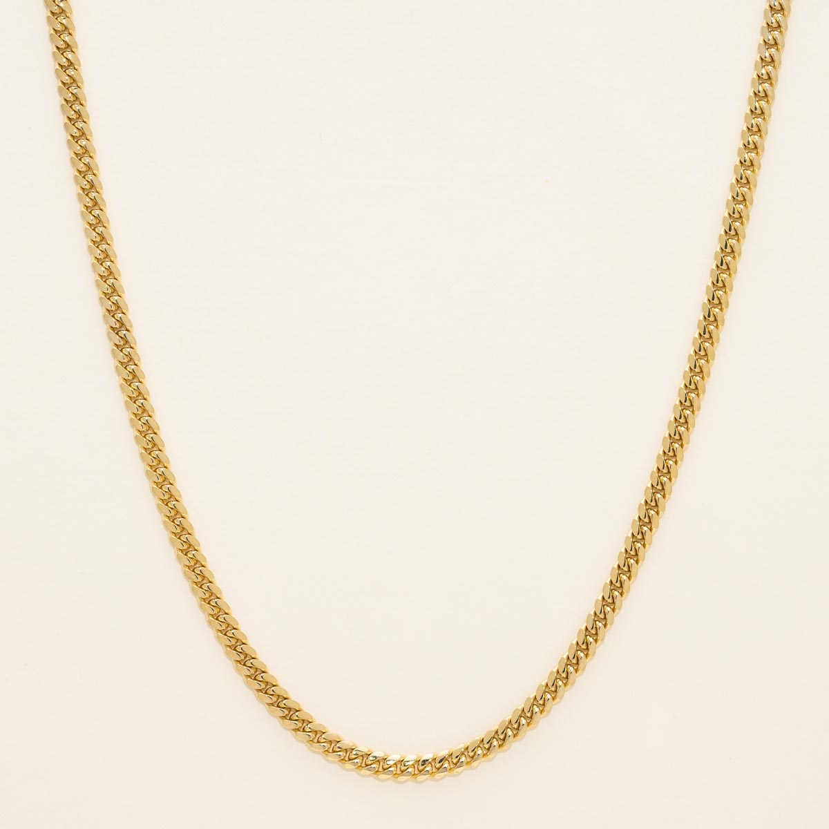 Maimi Cuban Chain in 10kt Yellow Gold (18 inches and 3.9mm wide)