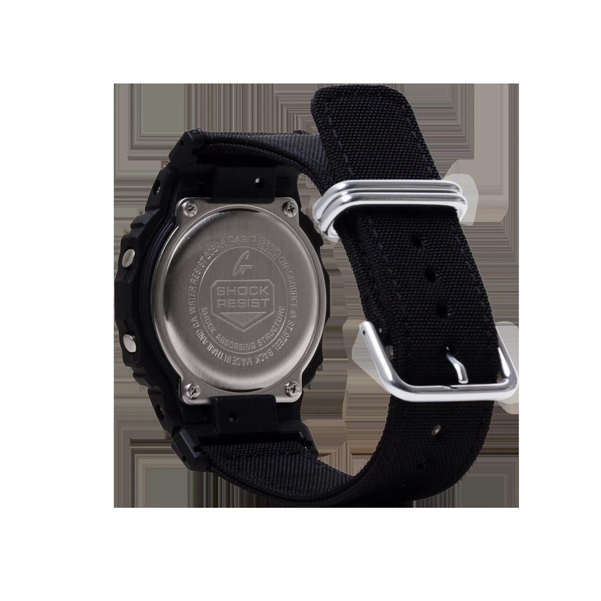 G-Shock Digital Men's Watch with Black Cordura Eco Band (quartz movement)