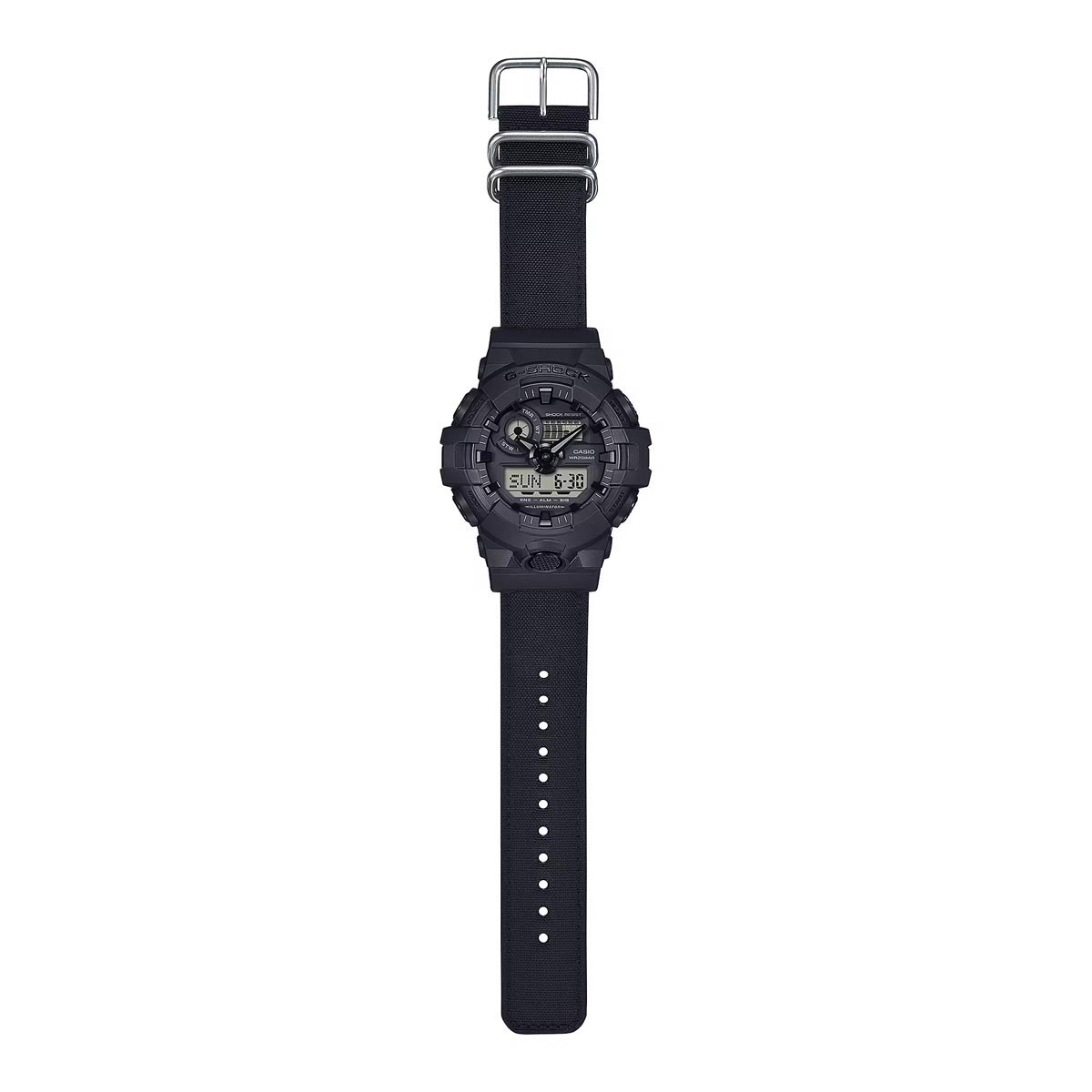 G-Shock GA700 Series Men's Watch with Black Cordura Eco Band (quartz movement)