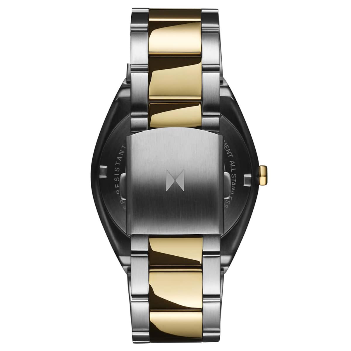 MVMT Odyssey II Mens Watch with Blue Dial and Stainless Steel with Yellow Gold Tone Bracelet (quartz movement)