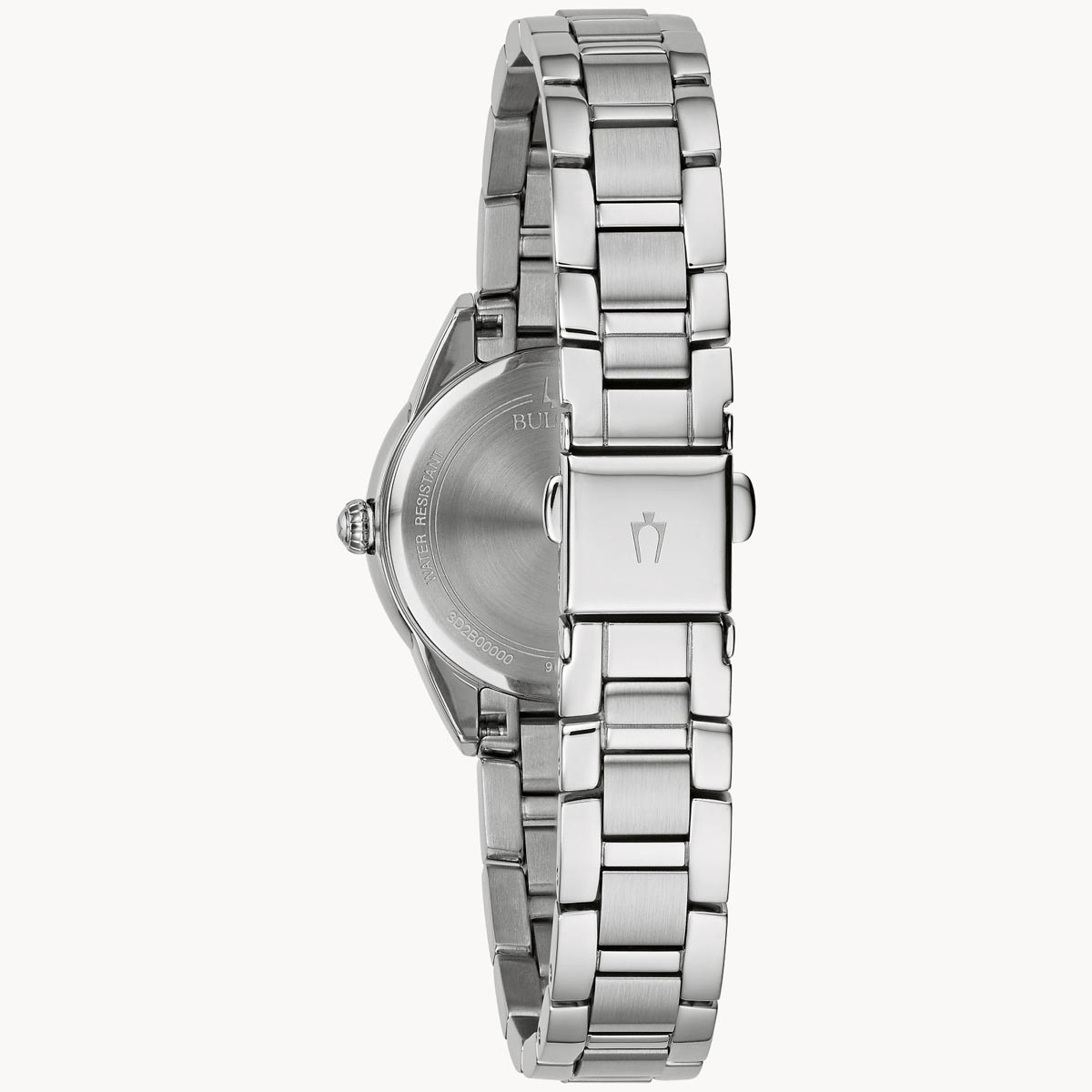 Bulova Sutton Women's Diamond Watch with Pink Dial and Stainless Steel Bracelet (quartz movement)