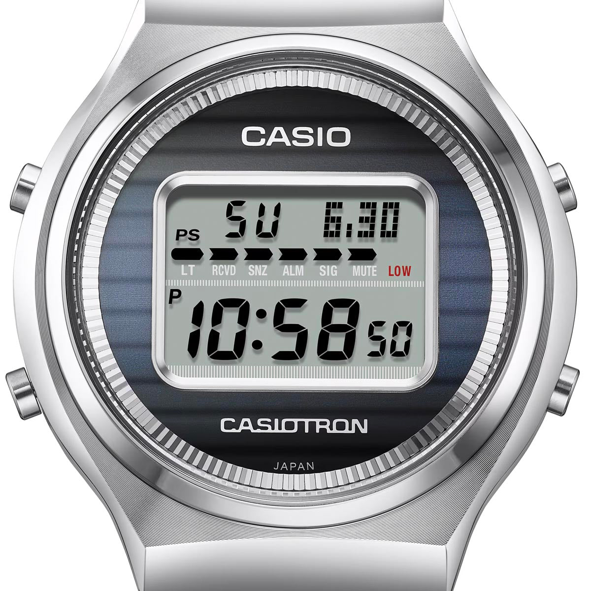 Casio Limited Edition Casiotron with Digital Dial and Stainless Steel Bracelet (solar movement)