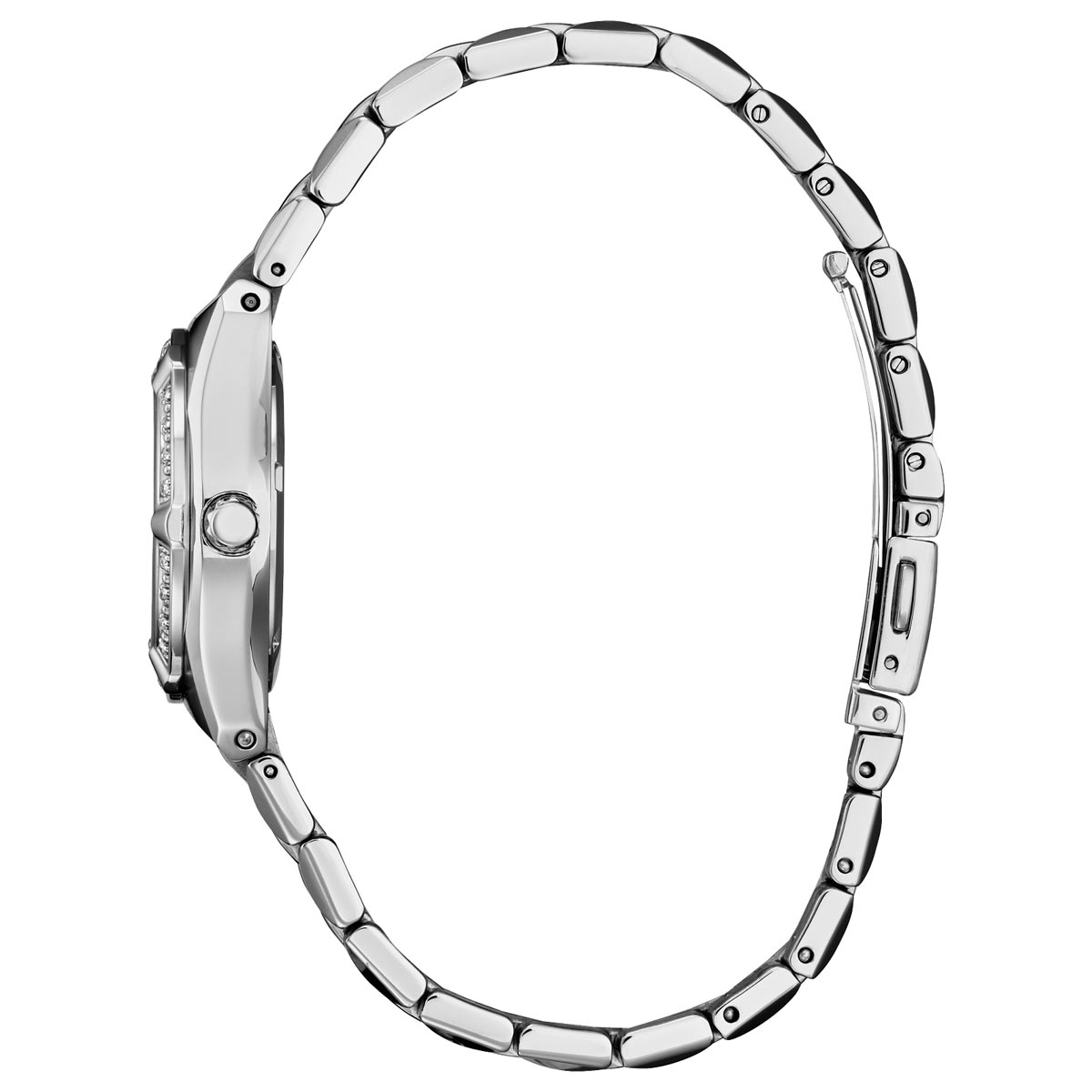 Citizen Corso Womens Diamond Watch with Taupe Dial and Stainless Steel Bracelet (eco drive movement)