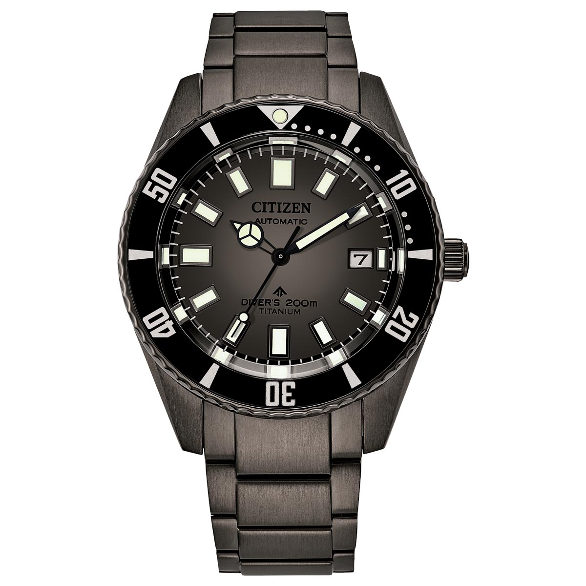 Citizen Promaster Fujitsubo Mens Watch with Black Dial and Super Titanium™ Bracelet (automatic movement)
