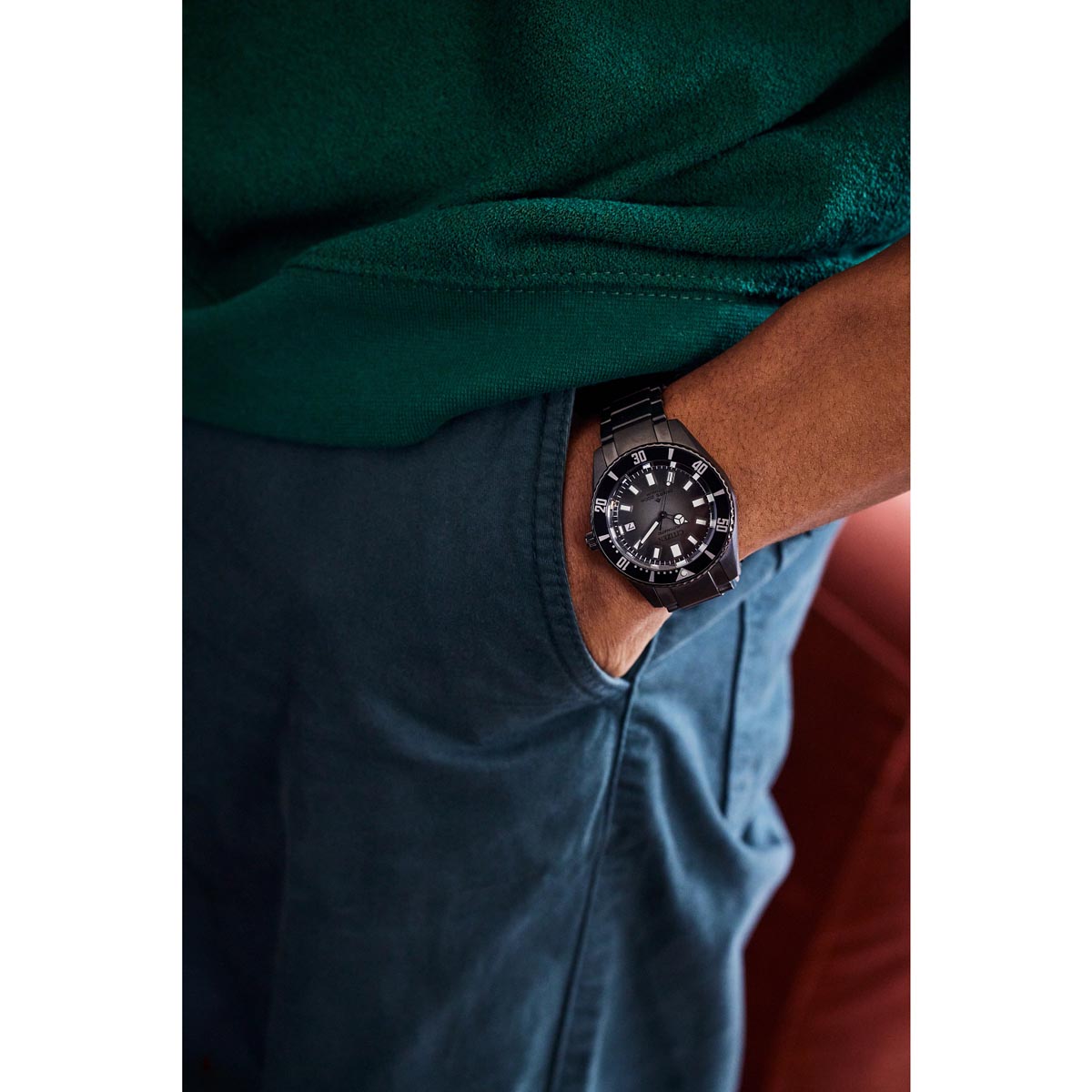 Citizen Promaster Fujitsubo Mens Watch with Black Dial and Super Titanium™ Bracelet (automatic movement)