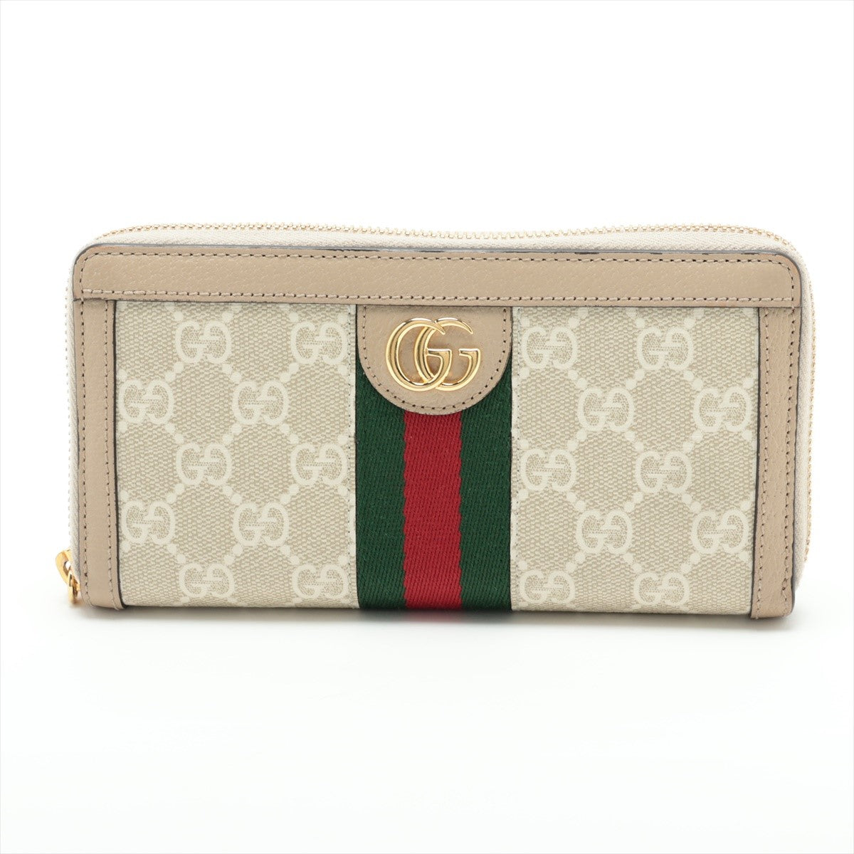 Pre Owned Gucci Canvas and Leather Ophidia Continental Wallet