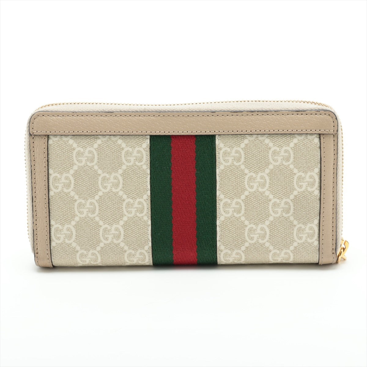 Pre Owned Gucci Canvas and Leather Ophidia Continental Wallet