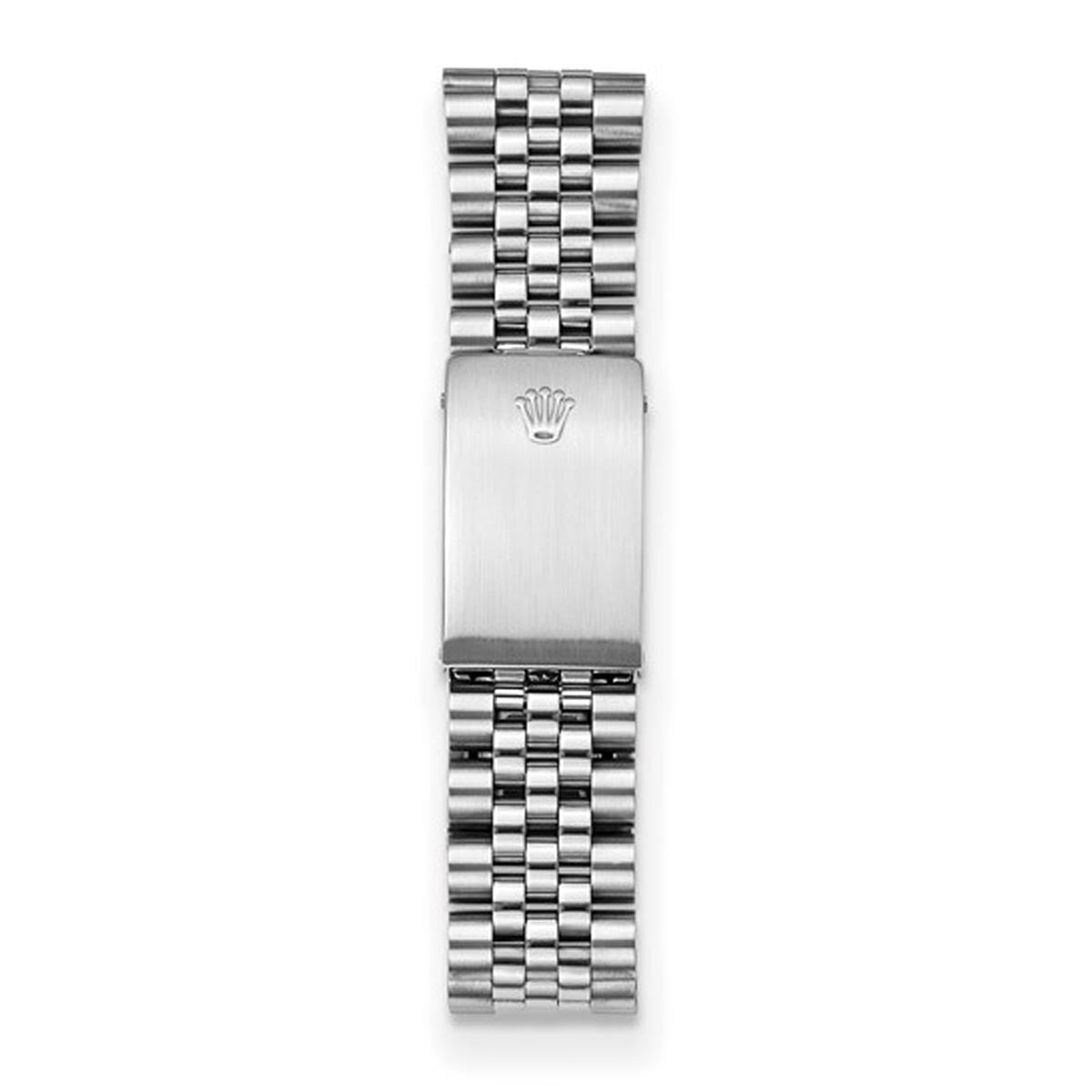 Pre Owned Rolex Oyster Perpetual Datejust with Silver Toned Dial and 18kt White Gold Fluted Bezel and Stainless Steel Jubilee Bracelet (automatic movement)