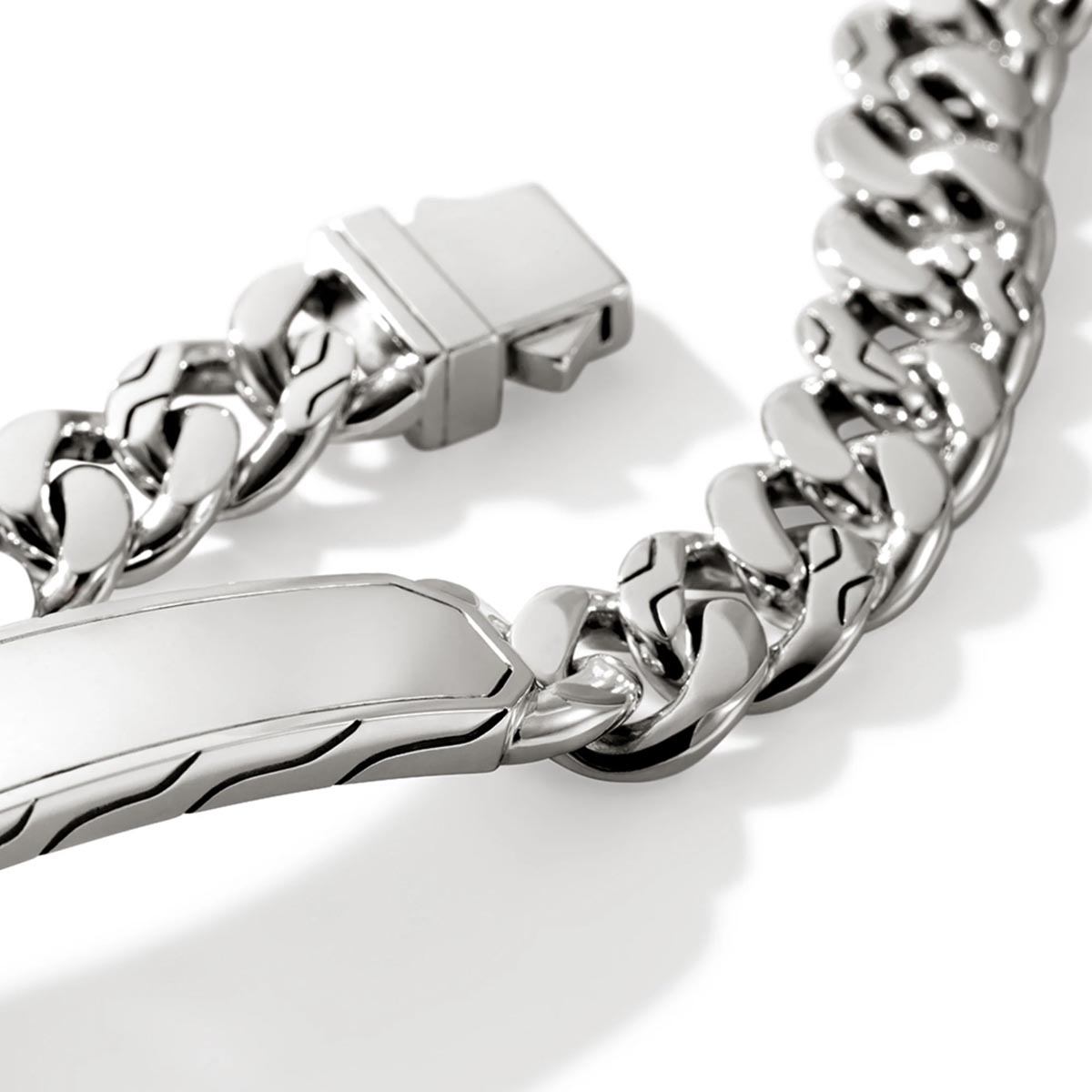 John Hardy ID Curb Link Bracelet in Sterling Silver