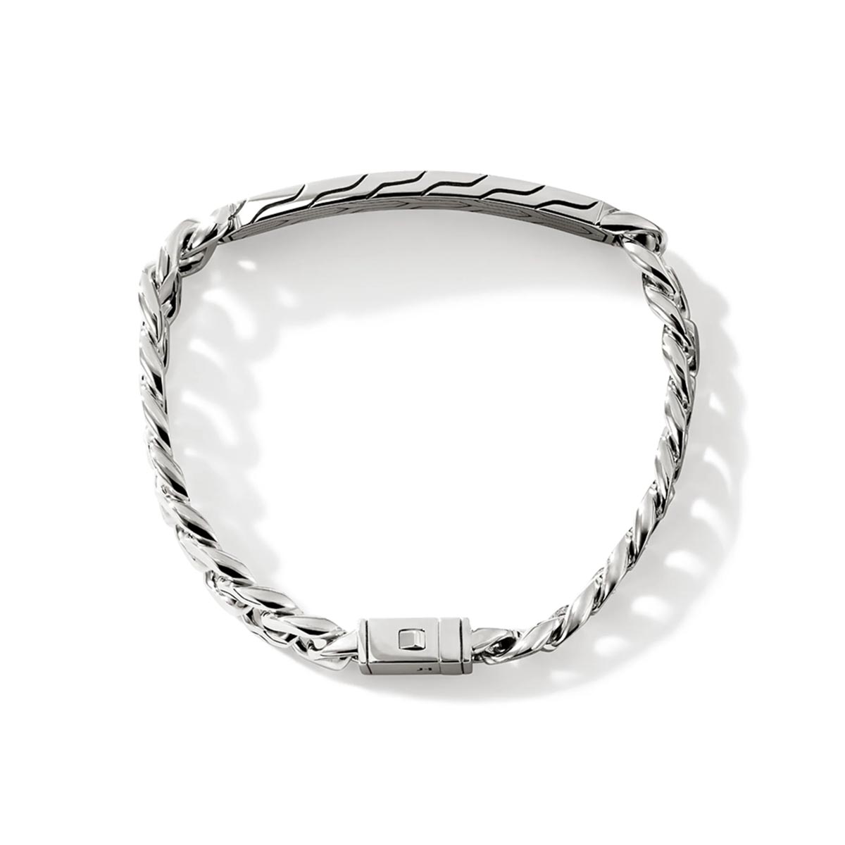 John Hardy ID Curb Link Bracelet in Sterling Silver