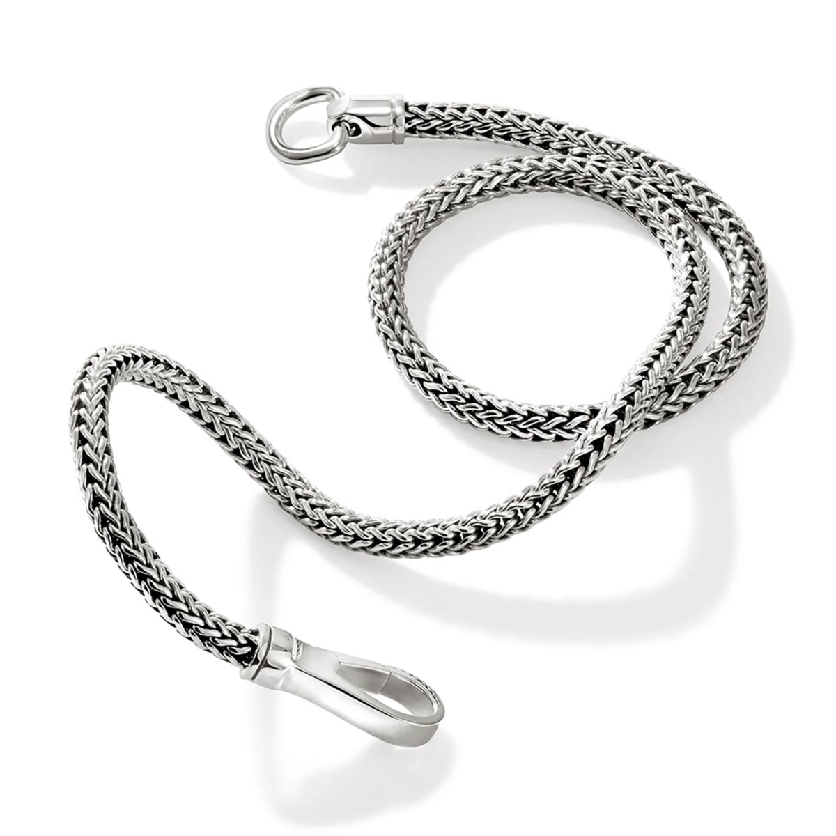 John Hardy Icon Extension Double Wrap Hook Clasp Bracelet in Sterling Silver