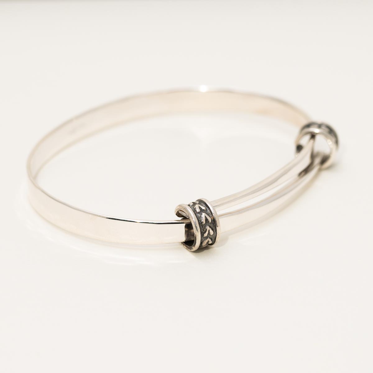 E.L. Designs Heartfelt Bangle Bracelet in Sterling Silver
