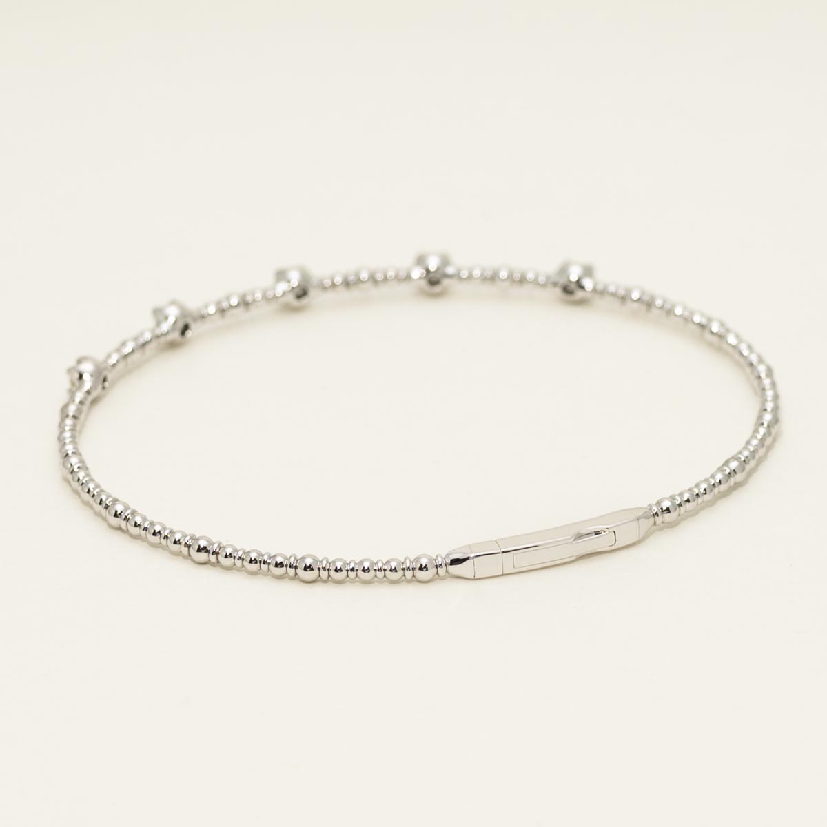 Diamond Flexible Bracelet in 14kt White Gold (1/3ct tw)