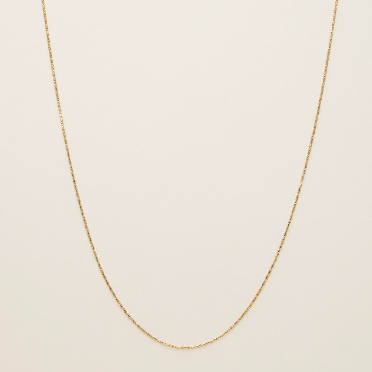 Raso Chain in 14kt Yellow Gold (18 inches and 1mm wide)