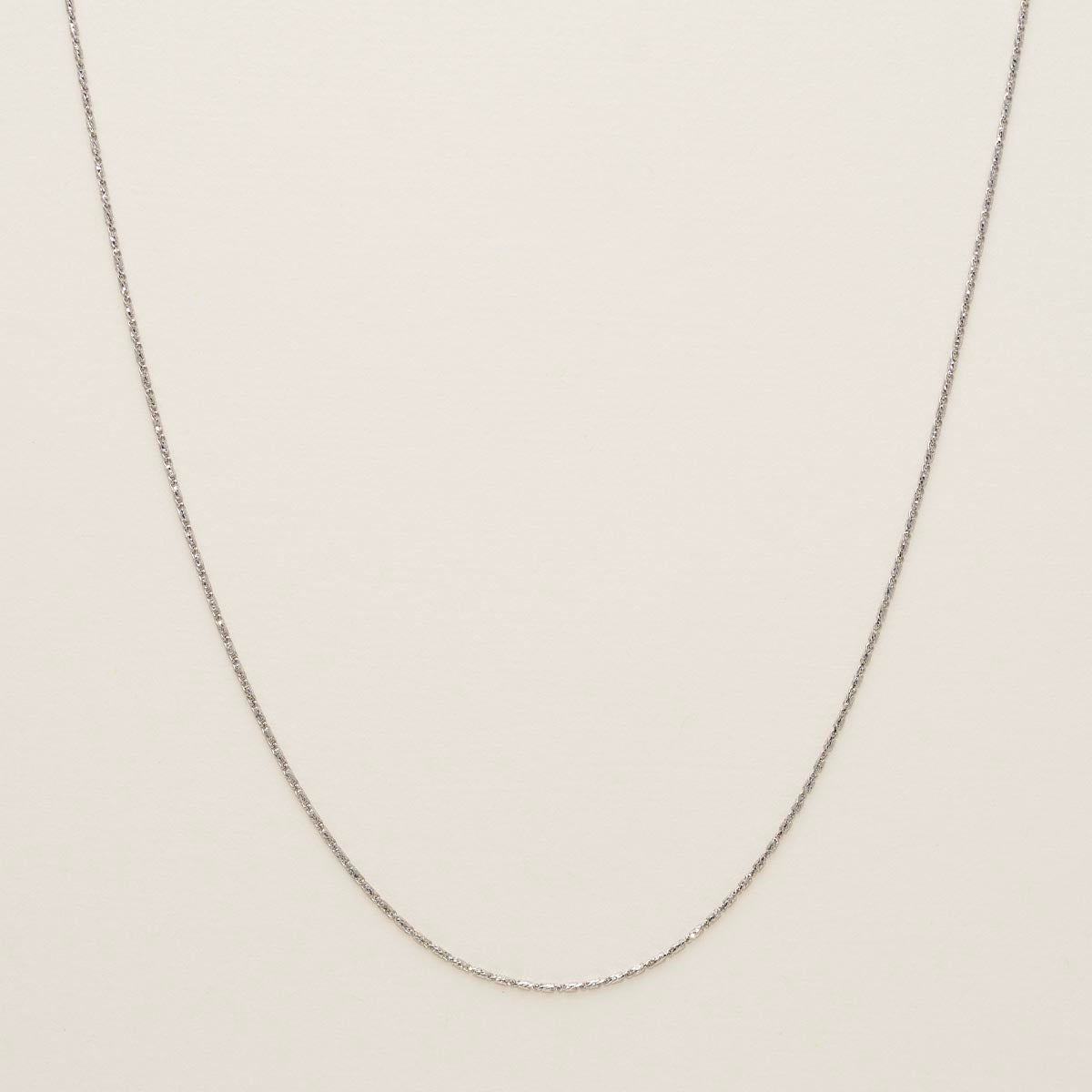 What Is A Raso Chain Pattern Raso Chain in 14kt White Gold (18 inches and 1mm wide) – Day's Jewelers