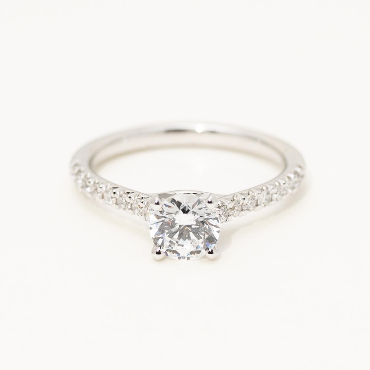 Diamond Engagement Ring Setting in 14kt White Gold (1/4ct tw)