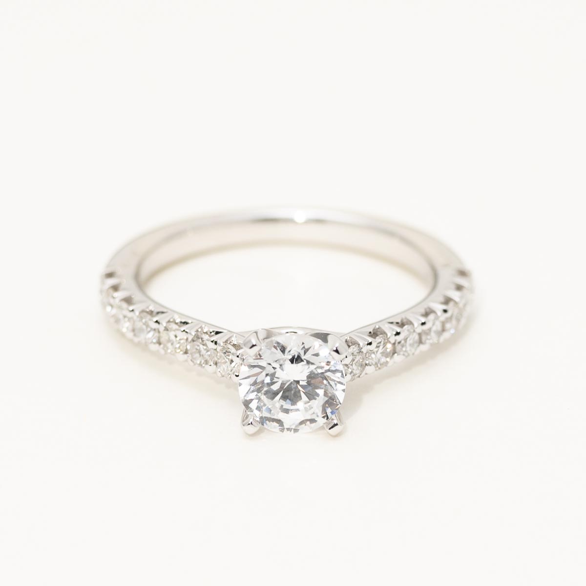 Diamond Engagement Ring Setting in 14kt White Gold (1/2ct tw)