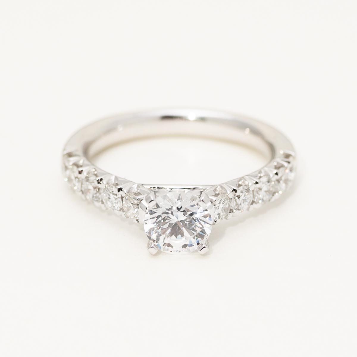 Diamond Engagement Ring Setting in 14kt White Gold (3/4ct tw)