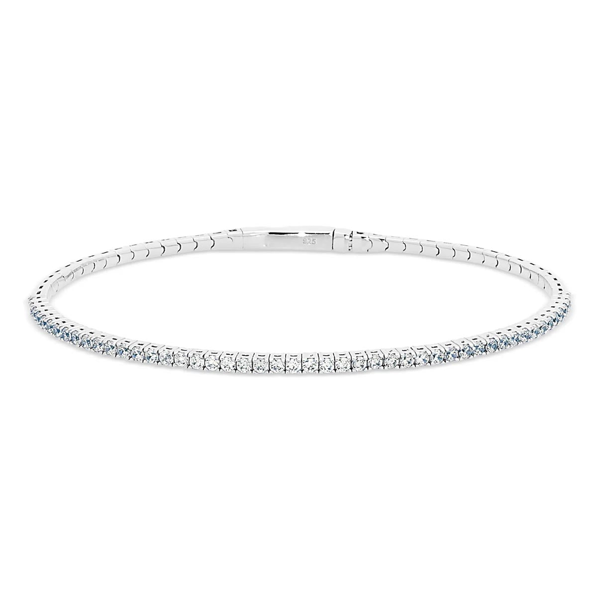 Cubic Zirconia April Bracelet in Sterling Silver