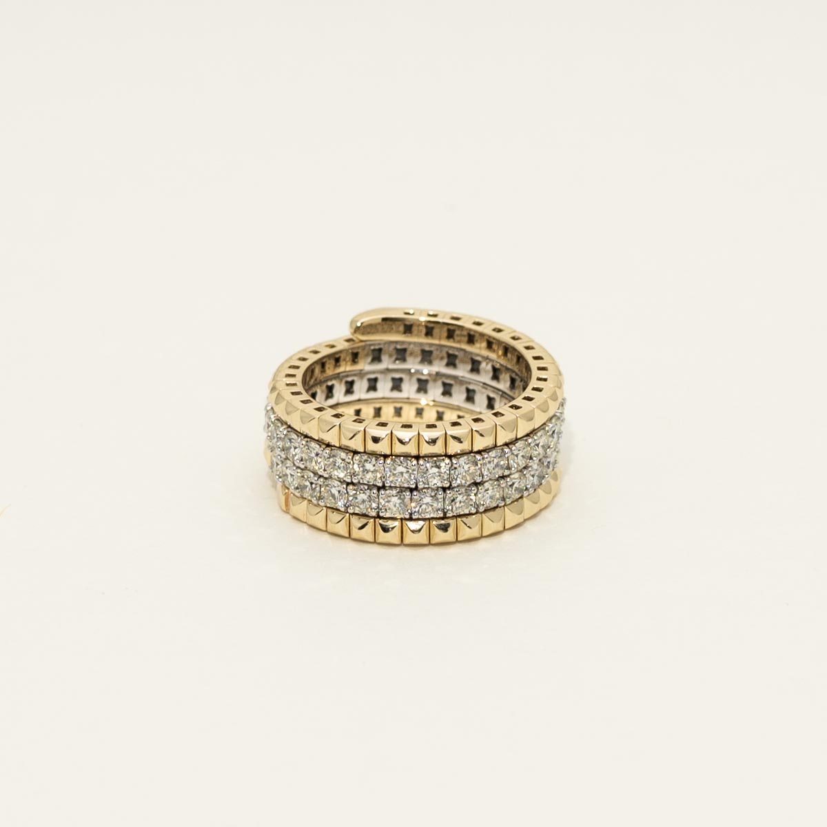 Diamond Flexible Ring in 14kt Yellow and White Gold (2 1/2ct tw)