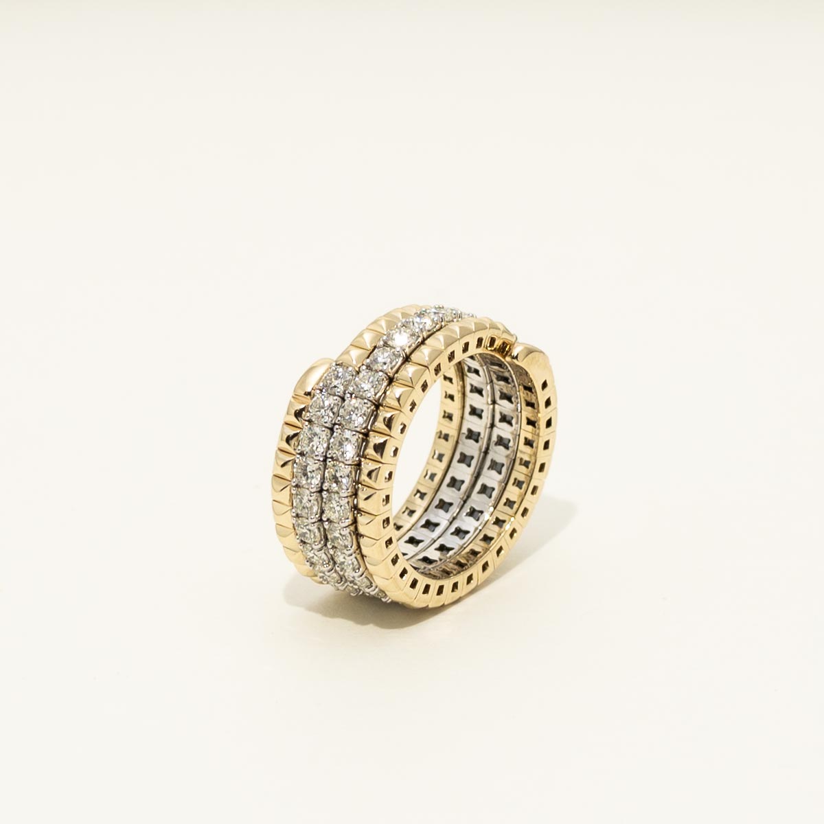 Diamond Flexible Ring in 14kt Yellow and White Gold (2 1/2ct tw)