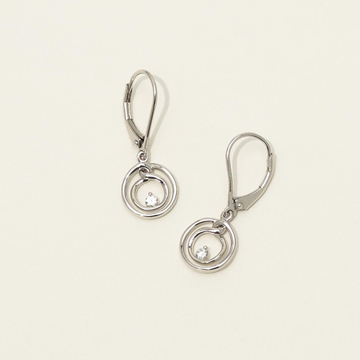 Northern Star Embrace Diamond Drop Earrings in Sterling Silver (1/10ct tw)
