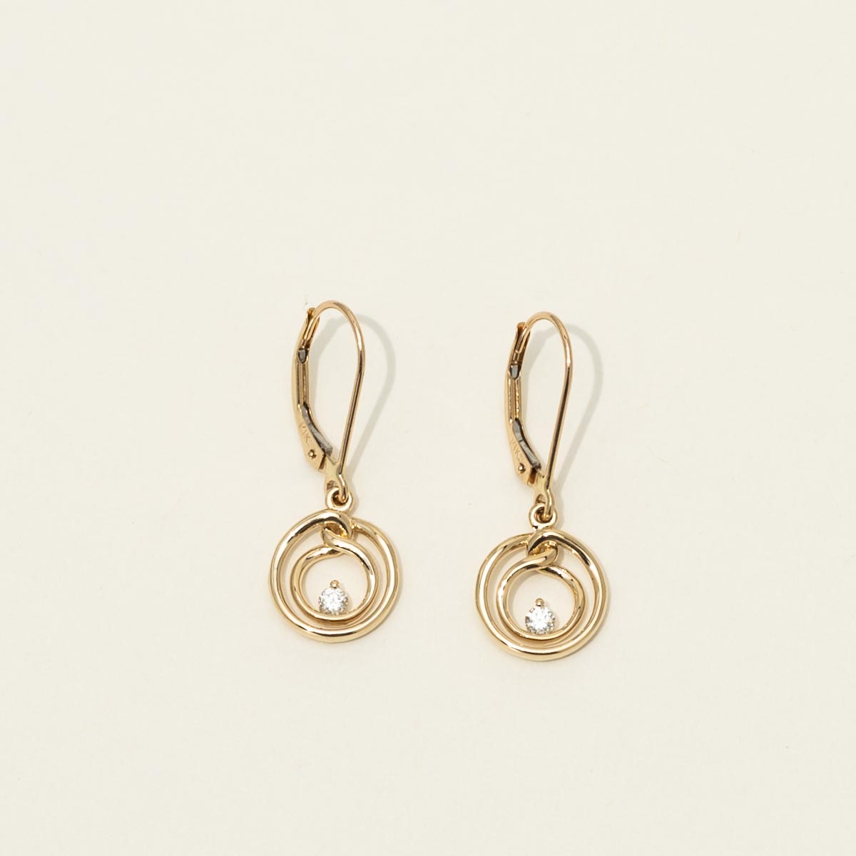Northern Star Embrace Diamond Drop Earrings in 14kt Yellow Gold (1/10ct tw)