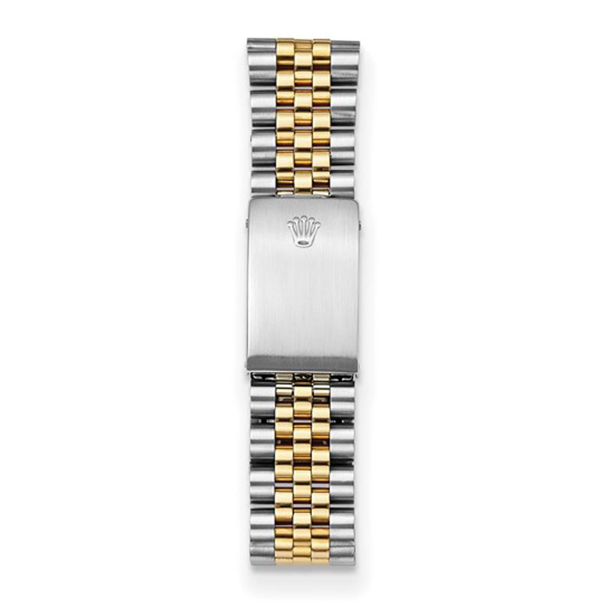Pre Owned Rolex Oyster Perpetual Datejust with Green Diamond Dial and 18kt Yellow Fluted Bezel and Stainless Steel and 18kt Yellow Gold Jubilee Bracelet (automatic movement)