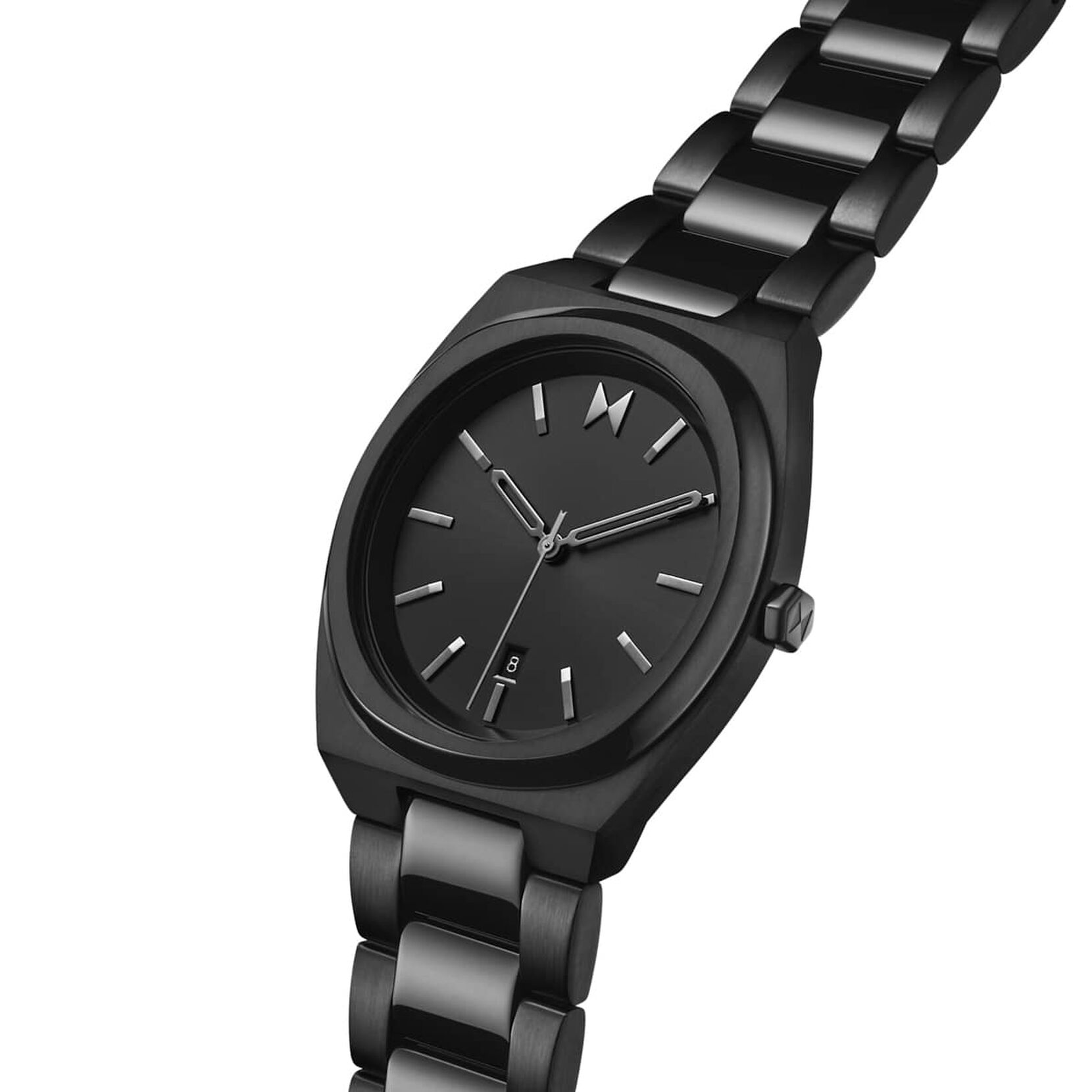 MVMT Odyssey II Mens Watch with Black Dial and Black Ion Plated Stainless Steel Bracelet (quartz movement)