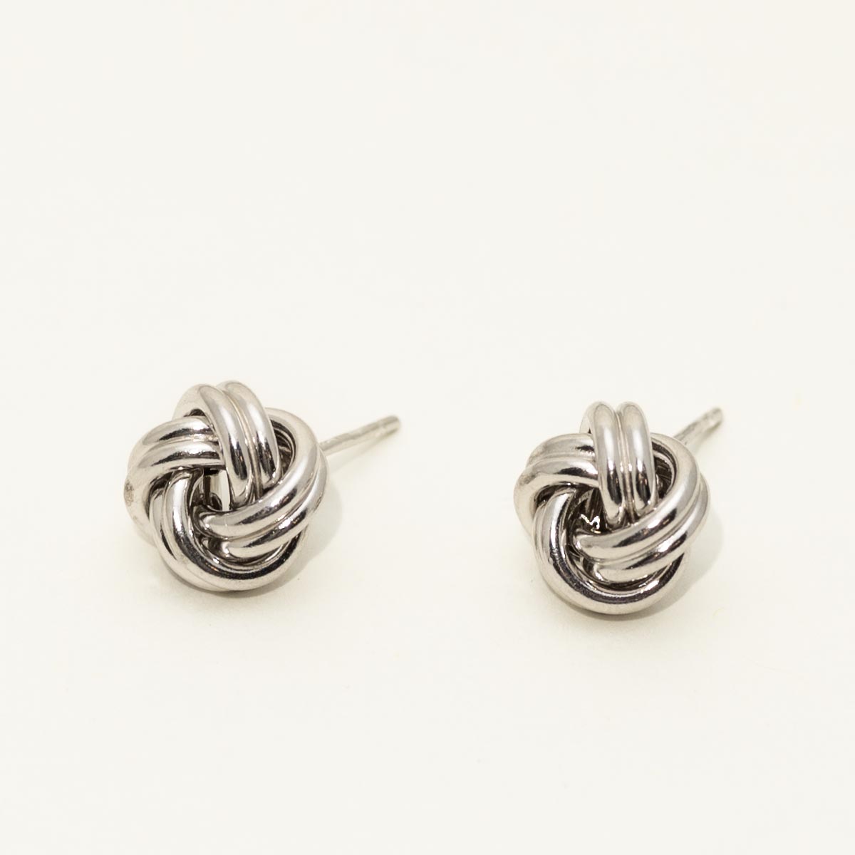 Love Knot Stud Earring in Sterling Silver