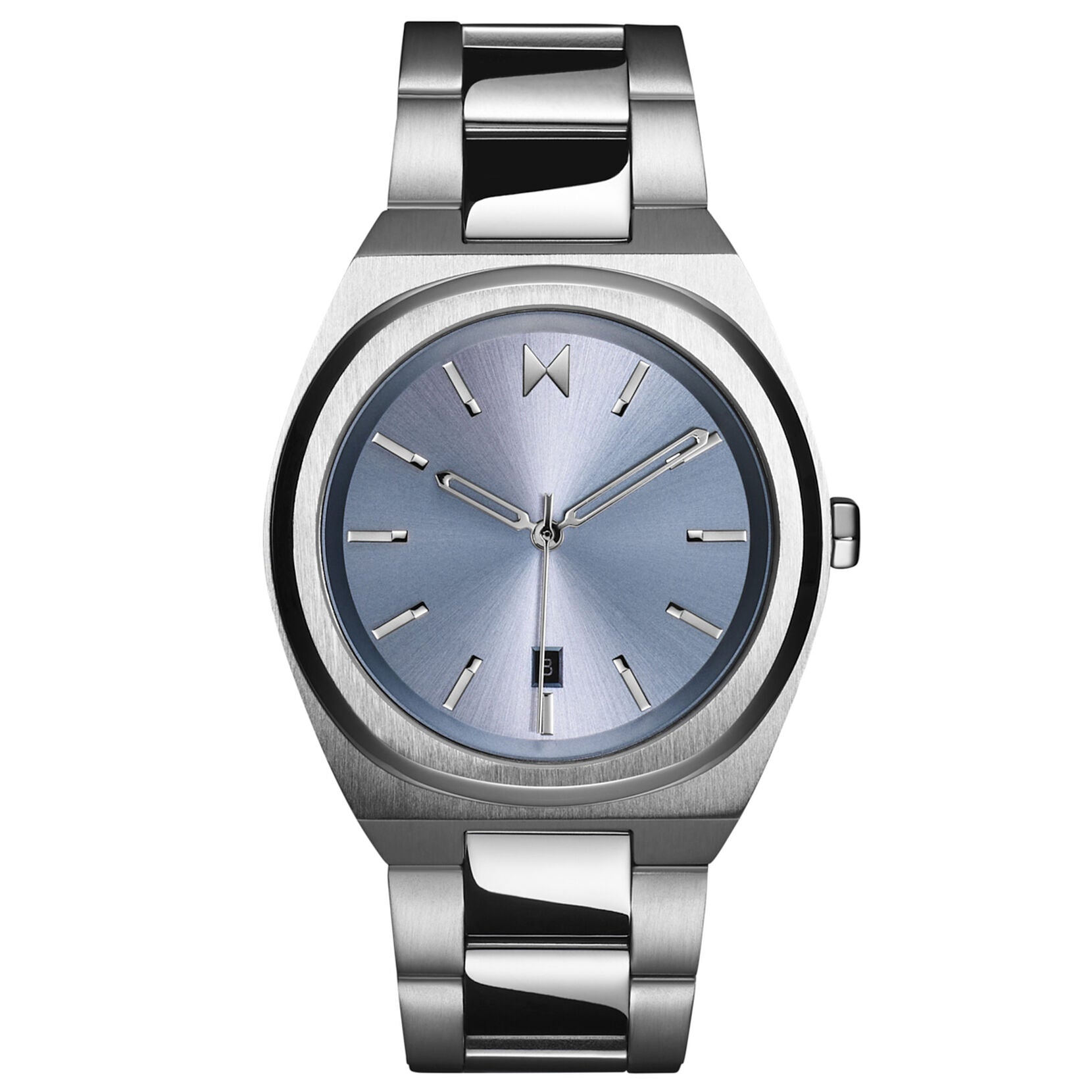 MVMT Odyssey II Mens Watch with Light Blue Dial and Stainless Steel Bracelet (quartz movement)