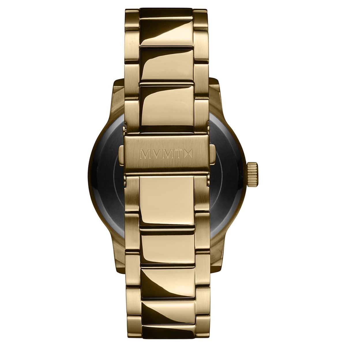 MVMT Classic II Mens Watch with Black Dial and Gold Toned Ion Plated Stainless Steel Bracelet (quartz movement)