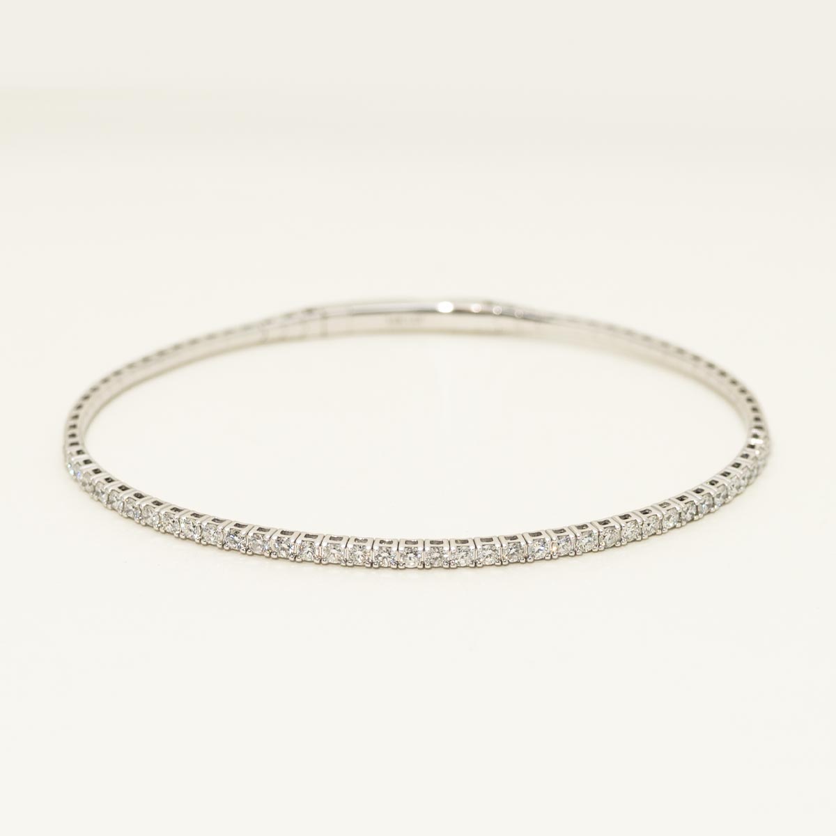 Diamond Flexible Bangle Bracelet in 14kt White Gold (1ct tw)