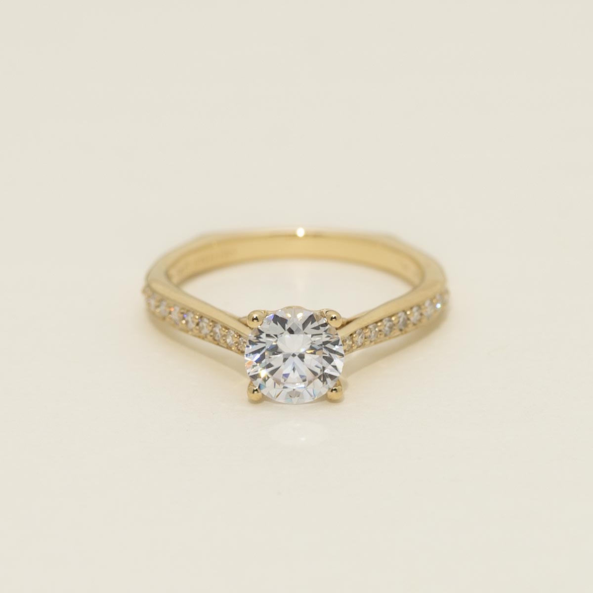 Diamond Engagement Ring Setting in 14kt Yellow Gold (1/7ct tw)