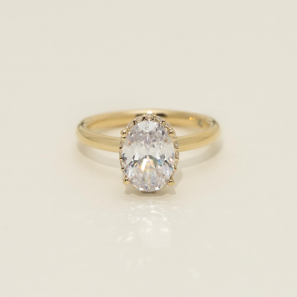 Diamond Engagement Ring Setting in 14kt Yellow Gold (1/7ct tw)