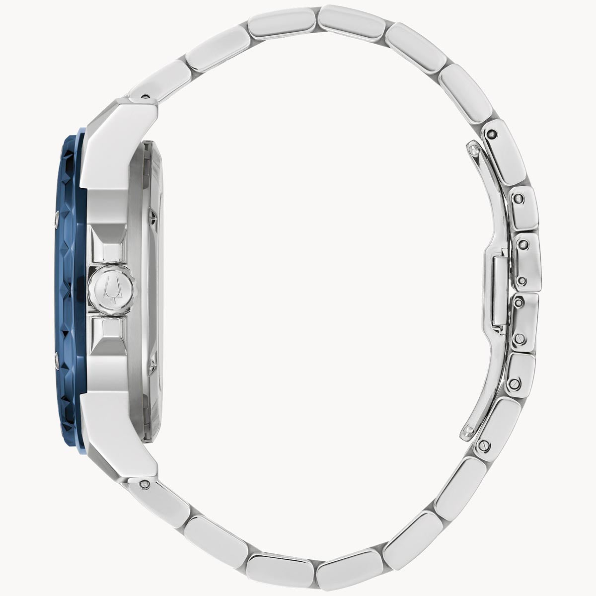 Bulova Marine Star Mens Watch with Blue Dial and Stainless Steel Bracelet (automatic movement)