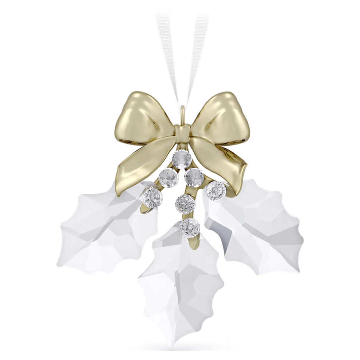 Swarovski Crystal Holiday Magic Holly Leaves Ornament