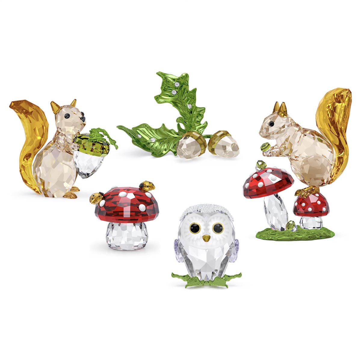 Swarovski Crystal Idyllia Squirrel and Acorn