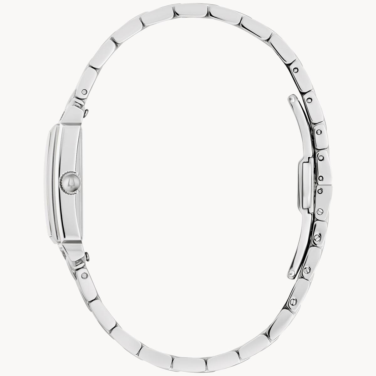 Bulova Sutton Womens Watch with Grey Mother of Pearl Diamond Dial and Stainless Steel Bracelet (quartz movement)