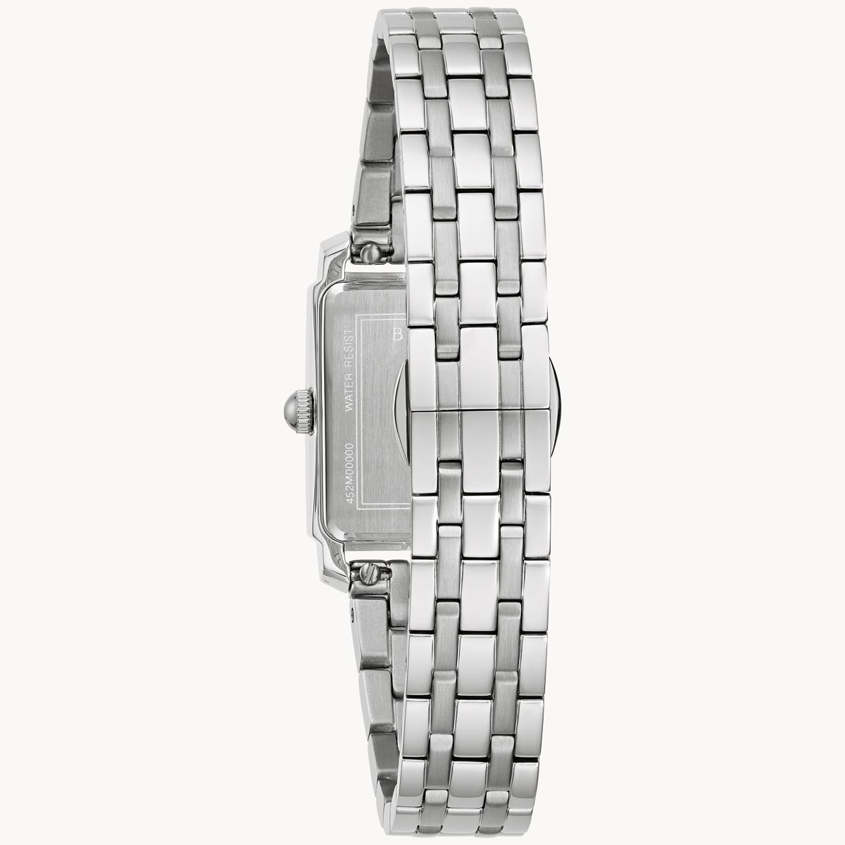 Bulova Sutton Womens Watch with Grey Mother of Pearl Diamond Dial and Stainless Steel Bracelet (quartz movement)