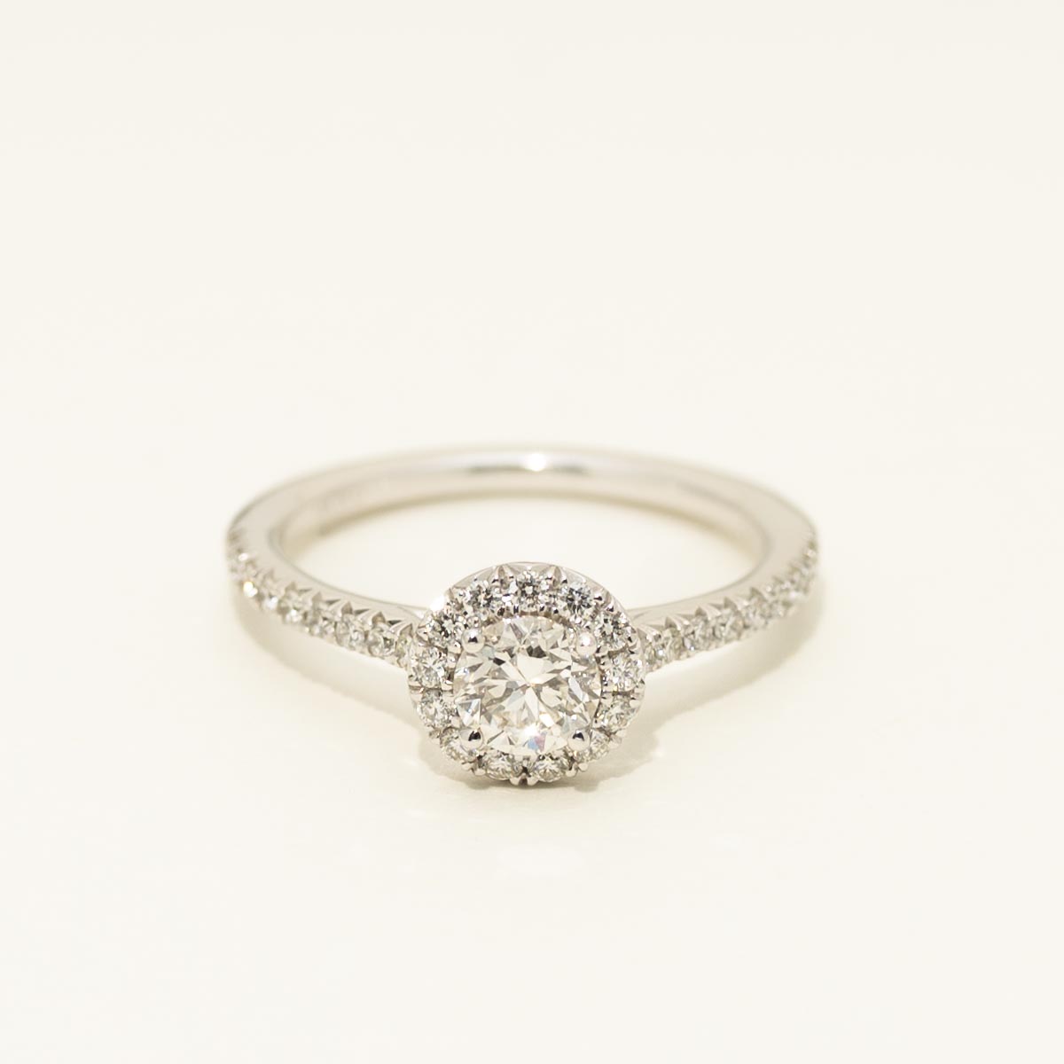 Diamond Halo Engagement Ring in 14kt White Gold (3/4ct tw)