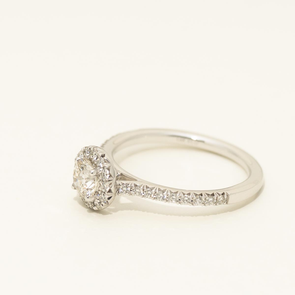 Diamond Halo Engagement Ring in 14kt White Gold (3/4ct tw)