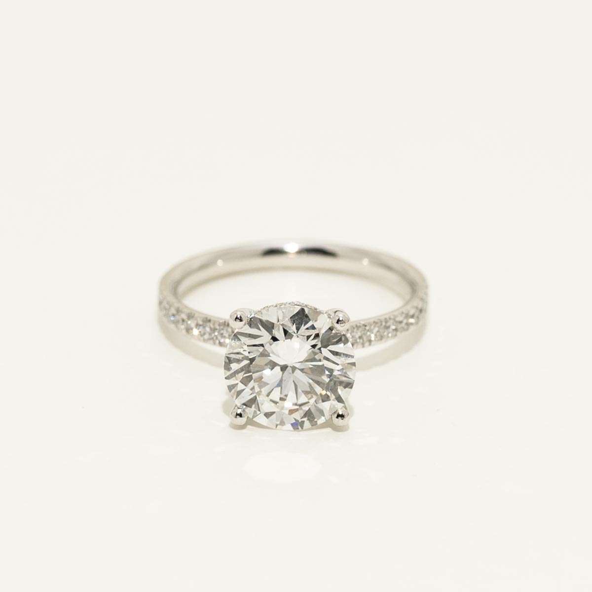 Lab Grown Diamond Engagement Ring in Platinum (3 1/3 ctw)