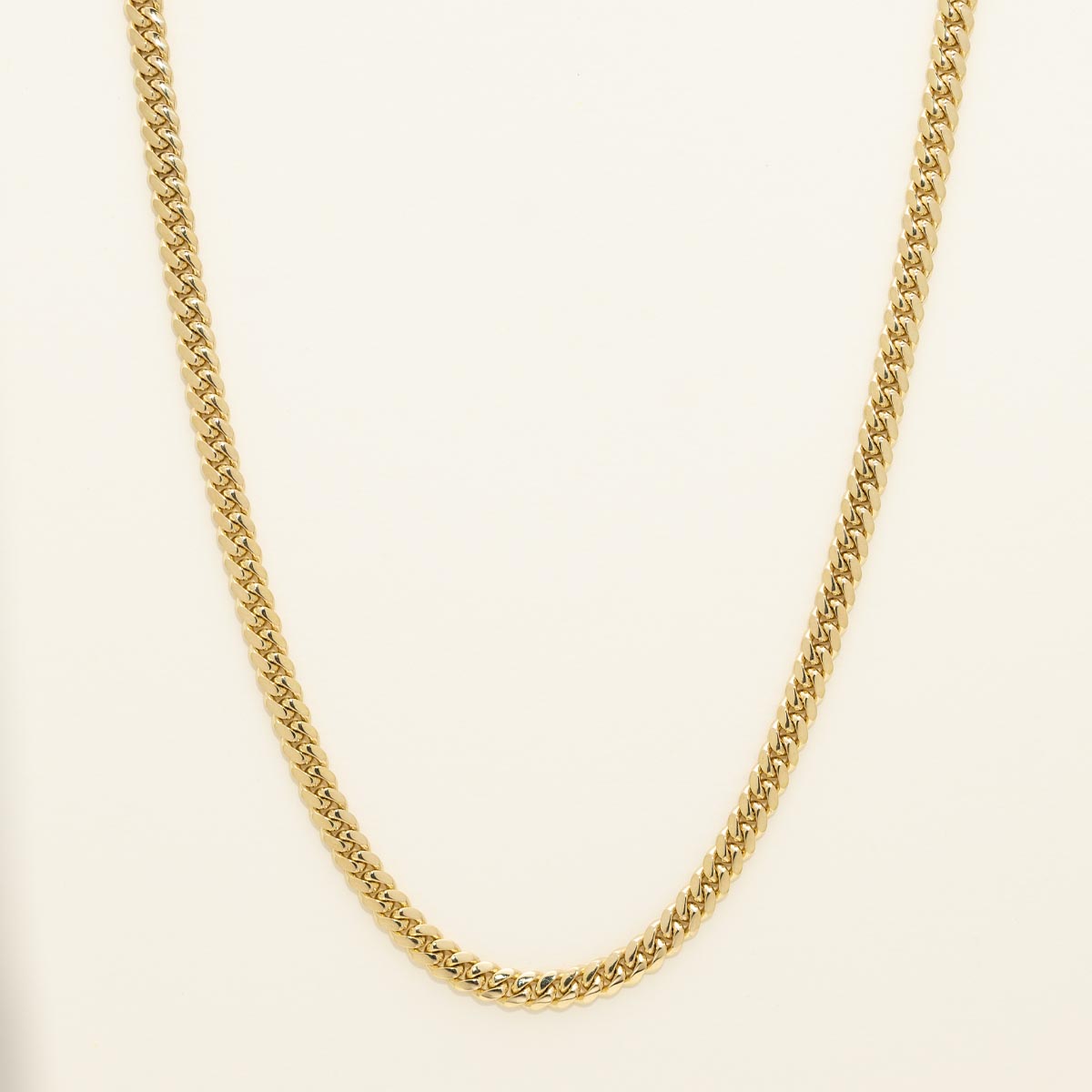 Miami Cuban Link Chain in 14kt Yellow Gold (18 inches and 5mm)