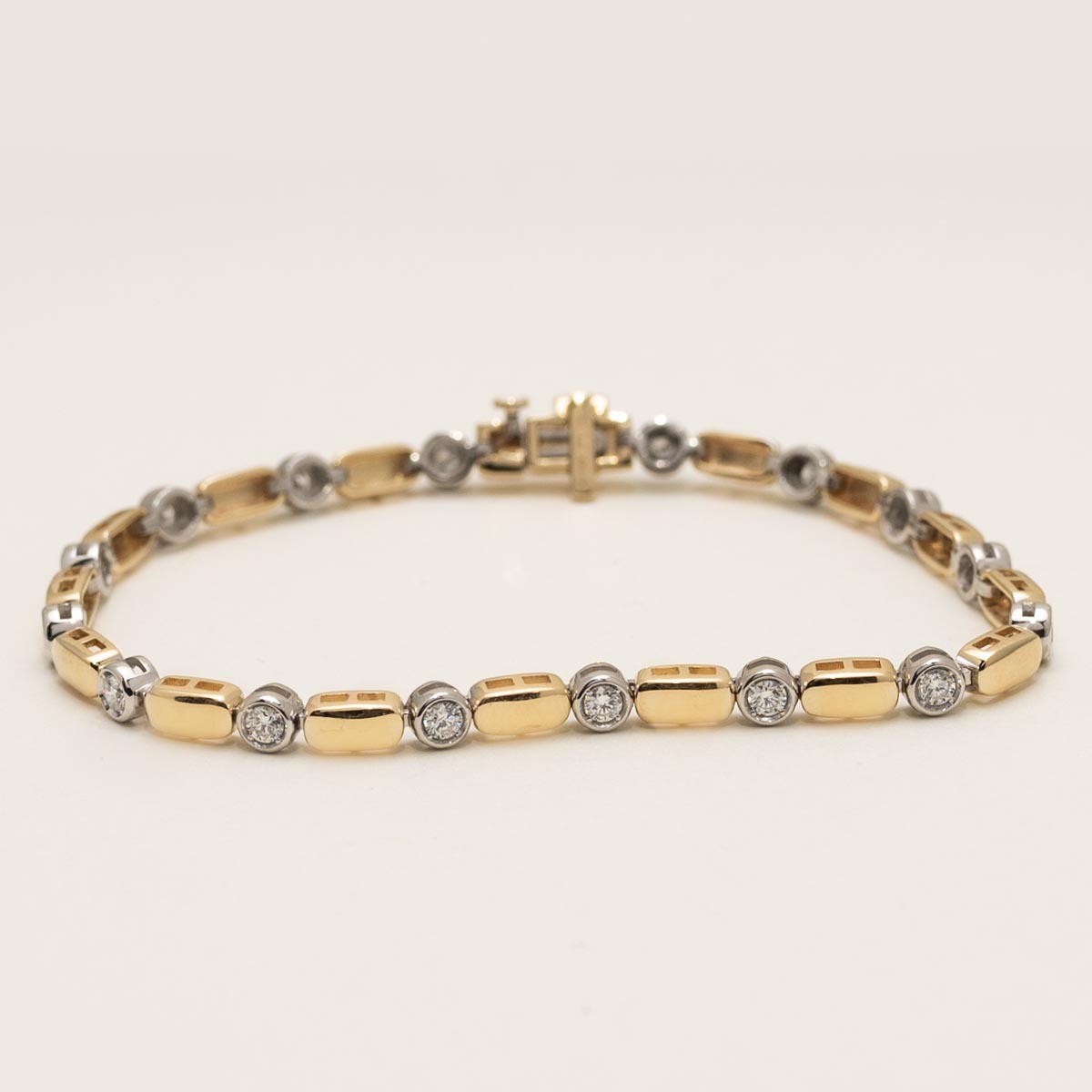 Diamond Bracelet in 14kt Yellow and White Gold (7/8ct tw)